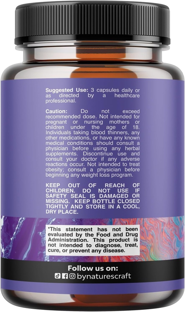 Triple Magnesium Complex Supplement - High Absorption Magnesium Glycinate, Malate & Taurate Blend for Muscles Energy Support & Heart Health - Triple Mg Complex 400 mg Capsules - 180 Count 3