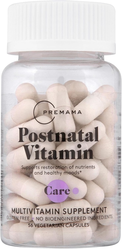 PREMAMA Postpartum Multivitamin with Vitamin B12 & Folate, Postnatal Support for Lactation and Breastfeeding, 28 Servings 2