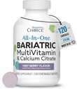 Bariatric Choice All-in-One Chewable Bariatric MultiVitamin with Iron & Calcium Citrate, Very Berry (120ct) 2