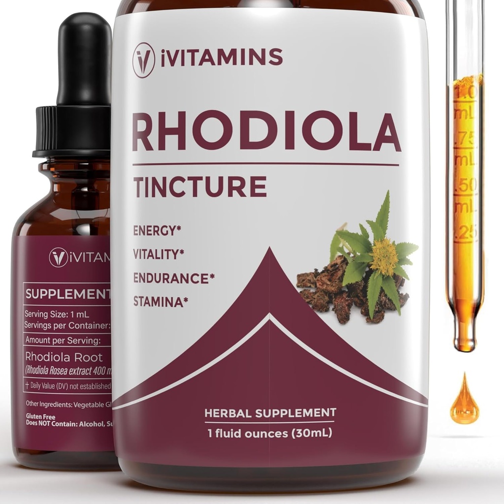 Rhodiola Rosea Tincture | Rhodiola | Rhodiola Extract | for Energy, Stamina, Cognitive Support & Much More | Energy Supplements | Rhodiola Tincture | Rhodiola Supplement - 1 fl oz 2