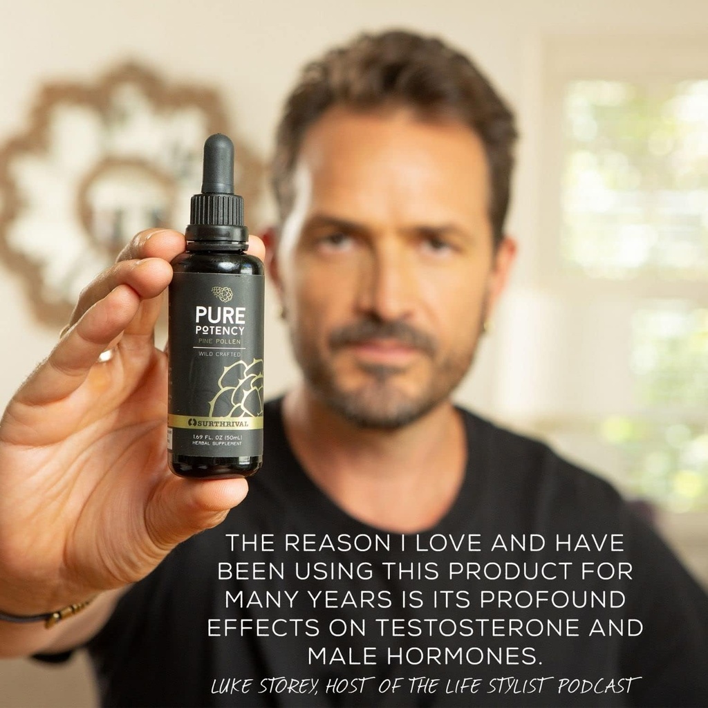 Surthrival: Pine Pollen Pure Potency Extract (1.69 fl oz), Increased Stamina, Hormone Balance, Energy & Endurance Restoration 5