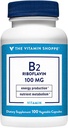 The Vitamin Shoppe Vitamin B2 (Riboflavin) 100mg - Energy Production & Nutrient Metabolism Support Supplement, Essential B Vitamin - Once Daily, Gluten Free (100 Capsules) 2