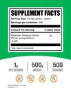 BulkSupplements.com American Ginseng Extract Powder - Ginseng Supplement, Herbal Supplements - Gluten Free, 1g per Serving, 500g (1.1 lbs) (Pack of 1) 3