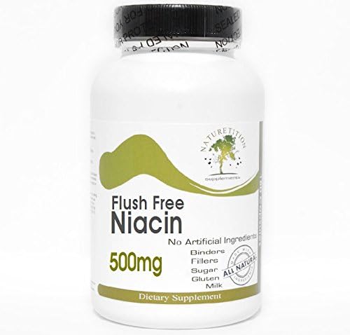 Flush Free Niacin 500mg ~ 90 Capsules - No Additives ~ Naturetition Supplements 2