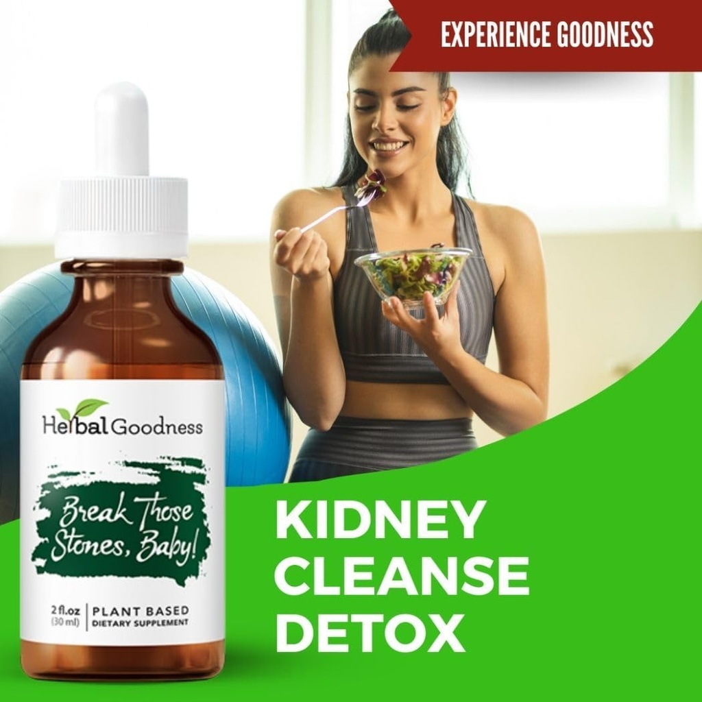 Herbal Goodness Break Those Stones Baby - Kidney Cleanse Detox and Liver Detox Health Herbal Supplement, Chanca Piedra (Kidney Stone Breaker), Dandelion Root Supplement, Milk Thistle - 2 Fl. Oz 6