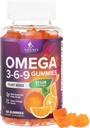 Omega 369 Gummies - Vegan Triple Omega 3 Supplement Gummy - Essential Fatty Acids Oil 3 6 9 Complex Heart Support and Brain Support for Women, Men & Pregnancy, Fish Free Non-GMO, Orange - 60 Gummies 2