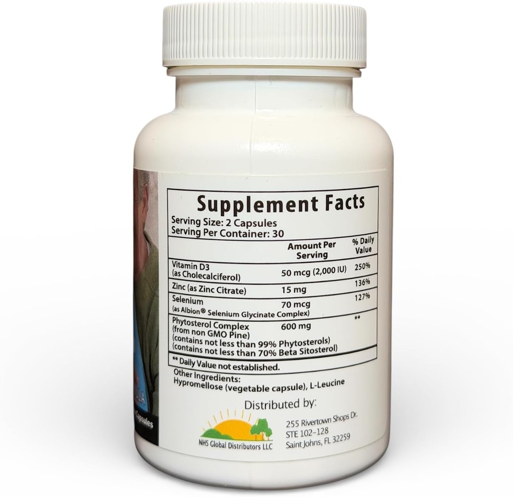 1 Pack of Prostate Miracle® Advanced Formula: with 600 mg of 80% beta sitoserol, derived from Pine (Soy-Free, Non GMO) 6