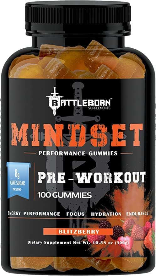 Mindset Dietary Supplement Gummies for Energy and Performance | Naturally Flavored |Vegan and Gluten Free | Multi-Vitamins (Combo Pack) 3
