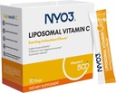 NYO3 Liposomal C-vitamin pulver, understøtter immunsystemet & kollagen booster, kraftfuld antioxidant, forbedre hudens sundhed, gluten- fri, høj Absorption C, 500mg, 30 greve