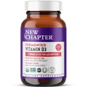 Nyt kapitel Fermenteret vitamin D3 2.000 IE, Økologisk, One Daily for Immunation, Heart & Bone Support + Whole- Food Turmerisk, Adaptogen Reishi Mushroom, 100% Vegetar, Gluten Free, 60 Greve