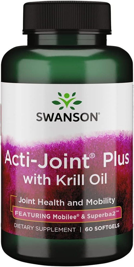 Swanson Acti- Joint Plus med Krill Oil 60 Sgels
