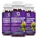 Glucosamin Chondroitin Gummies - 2- Pack, Extra Strength 1500mg Glucosamin med MSM & Elderberry, Fleksibilitetsunderstøttelse, bedste cartiage & immunsupportsupplement til mænd og kvinder - 180 Gummies