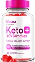 NutraRize Noura Keto + ACV Gummies, Official Keto Supplement, All Natural, Apple Cider Vincipes Anmeldelser (60 Gummies)