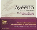 Aveeno Maksimal styrke 1% Hydrocortison Anti- Itch Cream, 1 Oz, (pakke med 24)