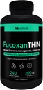 ML Naturals Fucoxanthhin 240 Vegetabilske kapsler. Fucoxanthin 10% 200 mg per servering, understøtter Metabolisme og antioxidant, NSF- Certificeret & cGMP- Compliant