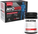 Myogenix Myovite Multivitamin & Creatin monohydrat Bundle - Komplet daglig ernæring & Ren styrke support - Brændstof energi, muskelvækst, Endurance & Inddrivelse