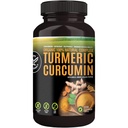 100% Raw and Organic Gurkemeje Curcumin Kapsler. Certificeret Økologisk, Glutenfri, Non- GMO, og Caffe- fri. Forbedret med hvidløg, Ingefær og sort peber, 500mg, 120 Veganske kapsler