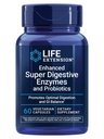 Life Extension Forbedret Super fordøjelsesenzymer og probiotika - B. koagulans Probiotic, 10 fordøjelsesenzymer - Understøtter fordøjelse, Comfort & GI Balance - Non- GMO, Vegetar - 60 kapsler
