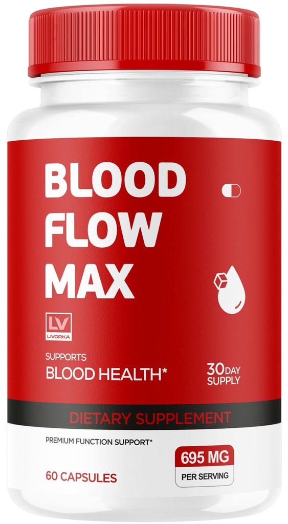 LIVORKA Blood Flow Max, Blood Flow Max Kapsler, Blood Flow Max Blood Support, Blood Flow Max, Blood Flow Kapsler for generall Wellness, Blood Flow Max Pills, 30 Kapsler for 1 måned