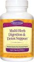 Naturens Secret Multi Herb fordøjelse & Detox support - fremmer sund fordøjelsesfunktion, foryngelse & kraftfuld oprydning med Alfalfa, Mælkebøtte, Fennel, Green Tea & mere - 275 Tabletter