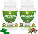 Morsan Healthcare Sarpgandha (Rauwolfia Serpentina) Kapsler - Pakning med 2 x 60 Veg Kapsler 125; 500 mg Herbal Extract 124; Natural Ayurvedic Supplement for Daily Wellness