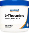 Nutricost L- Theanin Powder 100 Grams - Gluten Free & Non- GMO