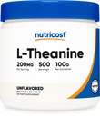 Nutricost L- Theanin Powder 100 Grams - Gluten Free & Non- GMO