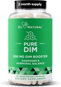 DIM supplement Pure 200 Mg for kvinder eller mænd - Østrogen Hormone Balance Supplement for energi, Træthed, Stress, Menopause, Hot Flashs - Forbedret biotilgængelighed BioPerine - 60 Vegan bløde kapsler
