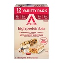 Askins Blåbær Græsk Yogurt & Jordbær Shortcake High Protein Bar, High Fiber, Keto Friendly, 12 Greve (6 Barer Hver Flavor)