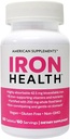 Jern Sundhed 42,5 Mg Non- Constipating Iron med 16 Iron- Support Vitaminer og næringsstoffer, herunder C-vitamin 60 tabletter