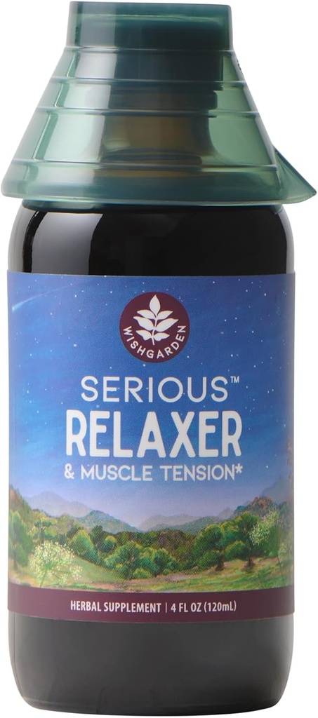 WishGarden urter Alvorlige afslappende & muskelspænding - All- Natural Muscle Afslapning Herbal supplement med Wild Salat & Wood Betony, Udgivelser Muscle Spænding, Slap af Muscles & Muscle ubehag, 4oz