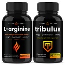NutraChamps L- arginin kapsler og tribulus kapsler 2 pakning bundle