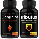 NutraChamps L- arginin kapsler og tribulus kapsler 2 pakning bundle