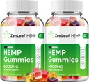 Zen Leaf Hamp Gummies - med Hamp Seed Extract ZenLeaf Hamp Gummies Tinnitus Herbal Support, Sundhed og Wellness Support, Alle naturlige Zen Leaf Hamp Gummies (2 Pack - 120 Gummies)