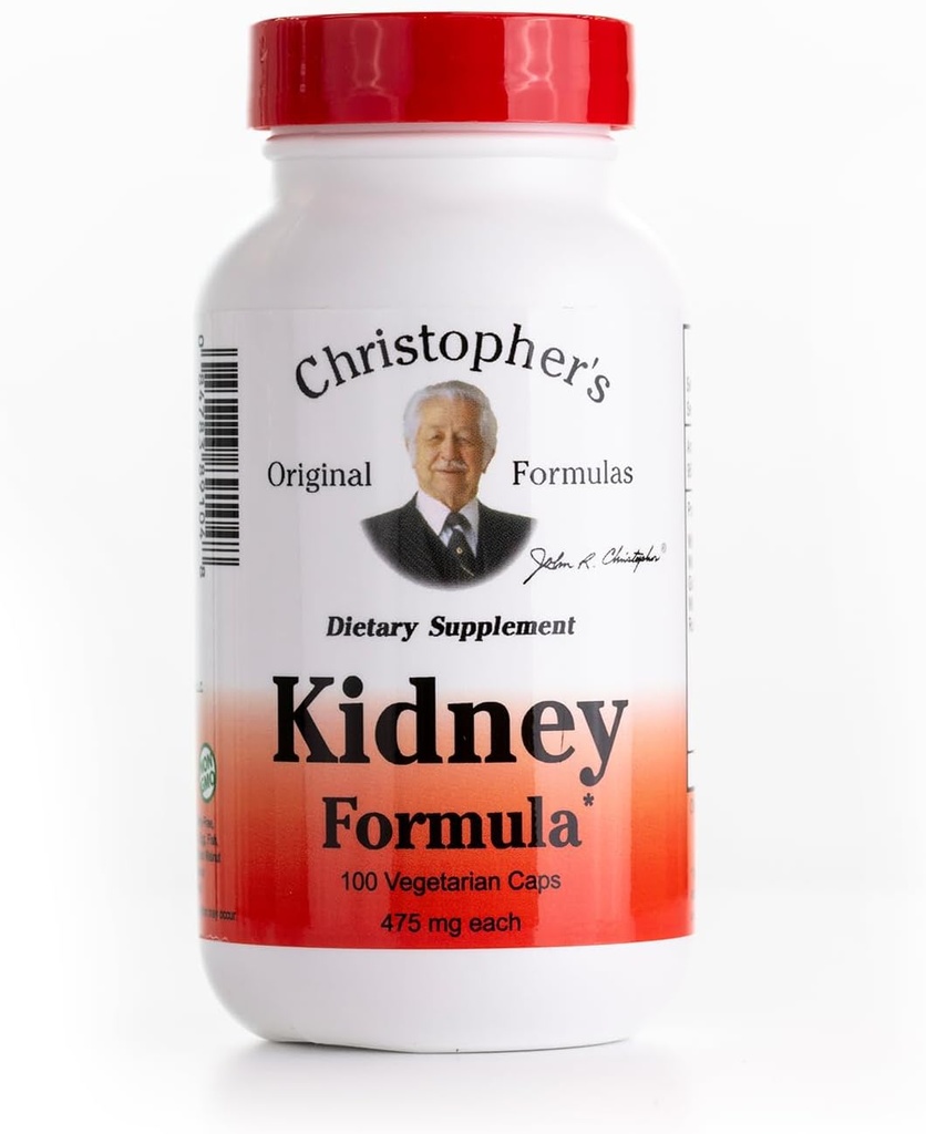 Christopher 's Original Formulas Nyre Formel, Natural Herbal Support, 500 mg, 100 Caps