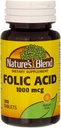 Naturens Blend Folinsyre 1000mcg tabletter 100 Greve (4 Pack)
