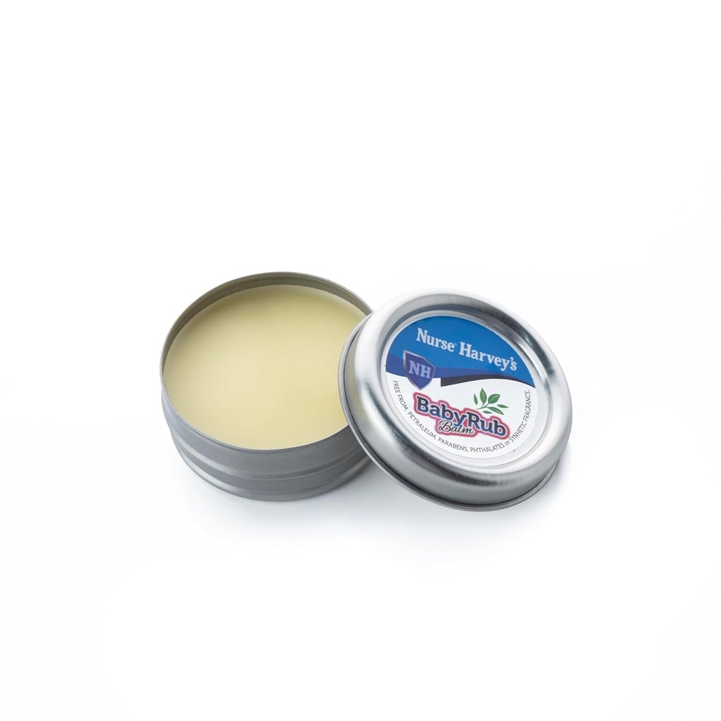 SYGEPLEJERSKE HARVEY 'S BABY RUB BALM (Fully Natural Baby Chest Rub, 3 Måned +, Soothes Coughs & Stuffy Noses) 0.7Fl Oz