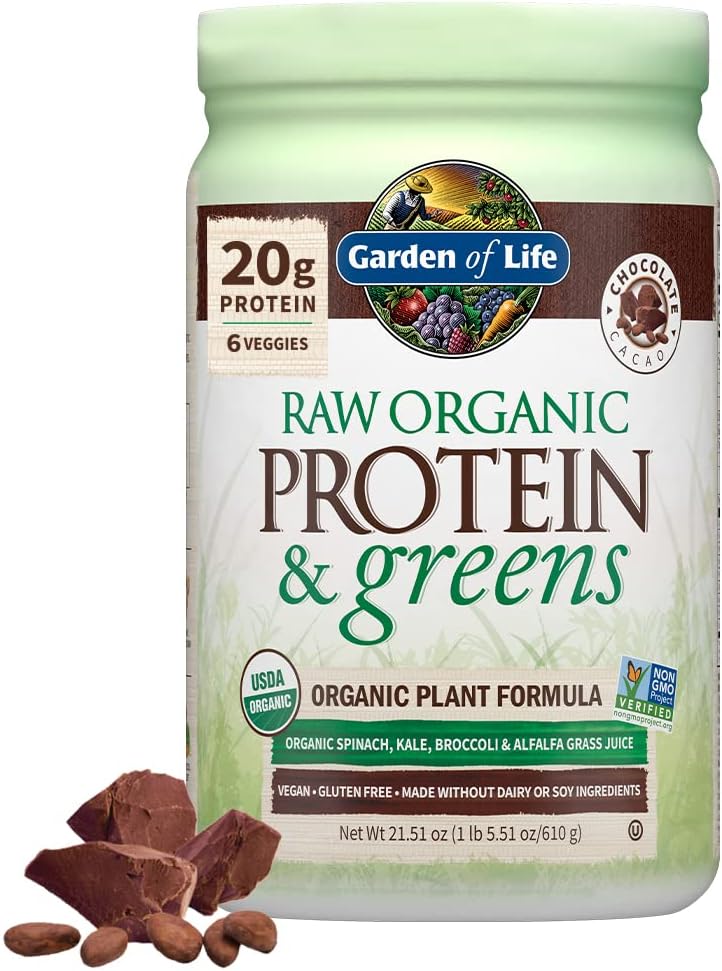 Have of Life Raw Organic Protein & Greens, Chocolate Cacao, 1 LB 5,51 oz (610 g)
