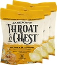 Jakemans Honey and Lemon Throat & Chest Lozenges Hough Drops - Host, Sore Throat og Sæsonbetinget Distress Lindrende lindring - Flydende drop Shape - 30 Lozenges (3 Pack)