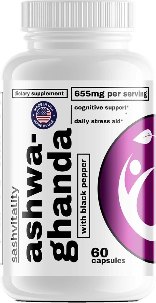 SASH Vitality Ashwagandha Capsules Note 124; High Strength