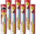 T & D German Iron 14 mg - 140 Vegan Drink Effervescent tabletter - Cherry Flavor - Made in Germany