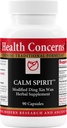 Health Concerns Calm Spirit - Stress Relief Supplement for Men & Women - Herbal Calming Support - Eases Tension & Nervousness - Magnesium, Hawthorn, Chinese Peony & Taurine - 90 Capsules