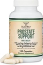 Prostata support supplement til mænds sundhed (120 kapsler) En servering per dag for 30 dage understøtter prostata funktion og urinkontrol (Saw Palmetto, Pumpkin Seed Oil, Selen) af Double Wood