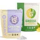 Gnarly Nutrition Creatin Powder, Unflavored (16.05oz) og Gnarly Performance Green Lemon Mint (11.64 oz)
