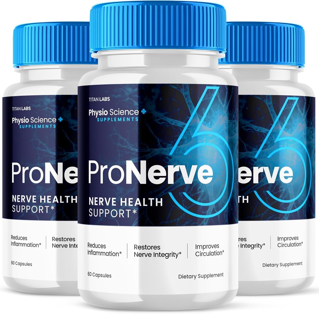 (3 Pack) Pro Nerve 6 Kapsler Advanced Nerve Health Support, Pro Nerve 6 Kosttilskud Kapsler ProNerve Advanced Formel Nerve Support Mænd Kvinder Optimal Health Support (180 Kapsler)