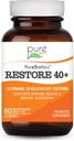 PURE VÆSENTLIGE ETIKER PureBiotika Gendanne 40 + Probiotisk supplement - Understøtter immunforsvar og fordøjelsessygdomme - Dairy & Gluten Free - 15 Strops (35 Millioner CTU) Voksne Naturlige Probiotika (60 Caps)
