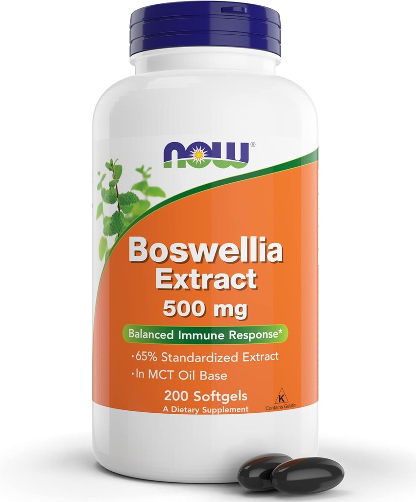 Nu Boswellia Serrata Extract 500 mg, 200 Softgel - Gum Resin i MCT Oil Base - Urtetilskud