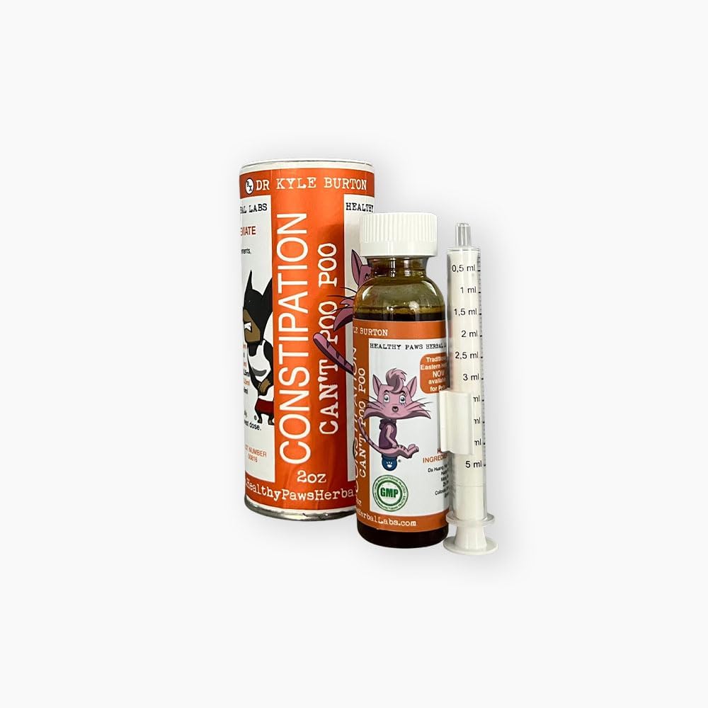 Kan ikke Poo Poo Naturlig Forstoppelse Relief Food Topper til katte og hunde - 2 fl oz
