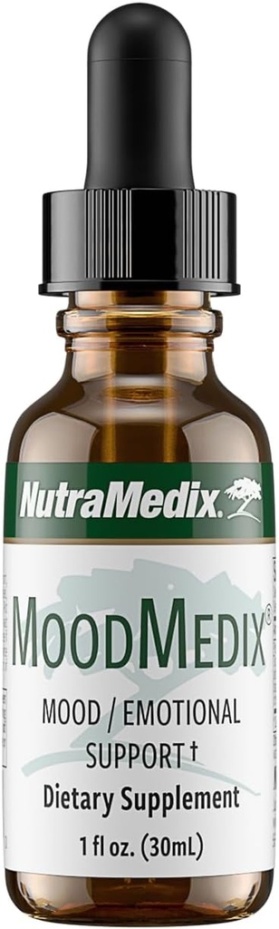 NutraMedix MoodMedix - Mood Support Supplement med Bioavailable Liquid Cat 's Claw & Turmerisk Root Drops - Mood, Stress Response & Emotional Support - Liquid Herbal Extract Tincture (1oz)