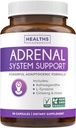 Adrenal System Support & Cortisol Manager (2 måneders forsyning) Kraftfuld Ashwagandha & L- Tyrosine Træthed Supplement - Opretholde Balancerede Cortisol Niveauer, Sundhed, & Stress Relief - Non-GMO - 60 kapsler